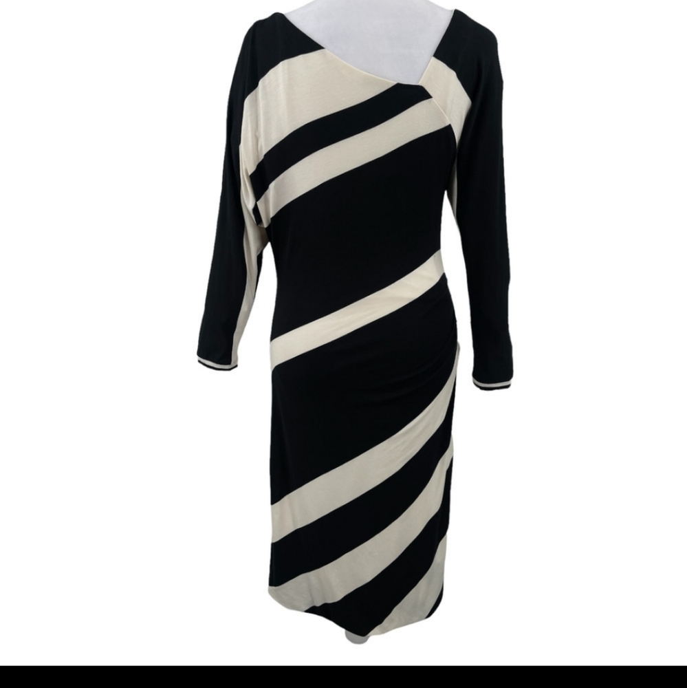Anthropology Bordeaux Sheath Dress striped size P-XS